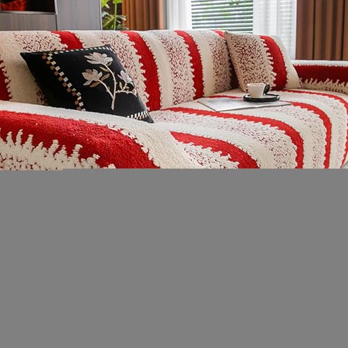 Housses de canapé pour fêtes couverture protectrice rouge pour fauteuil meuble - 3