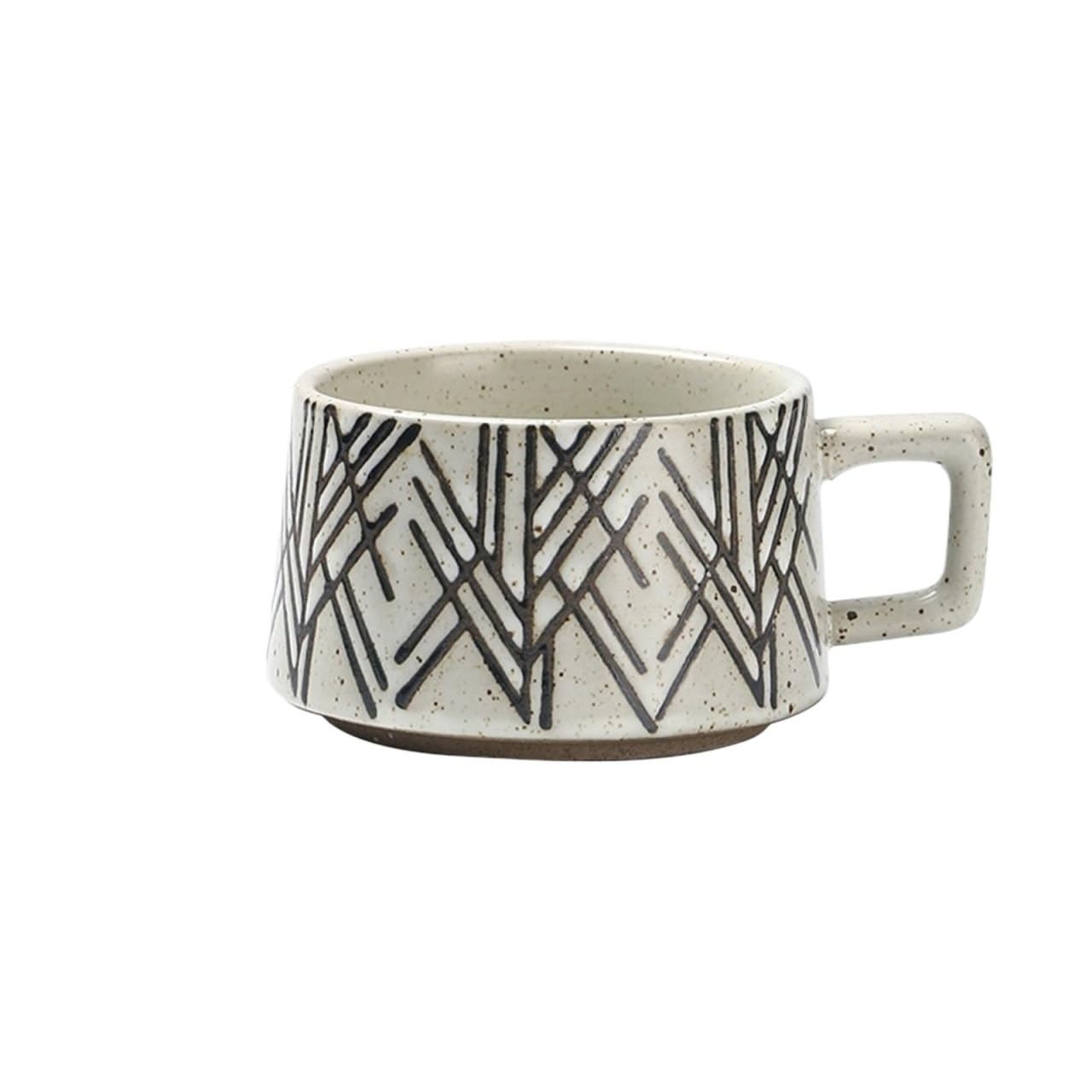 LIBANGRONG-888 Mugs Household Retro Pattern Coffee Cup Milk Breakfast Restaurant Ceramic Commercial Mug Milk Tea Cup