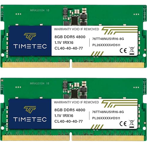 Amazon.co.jp: Timetec 16GB KIT(2x8GB) DDR5 4800MHz PC5-38400