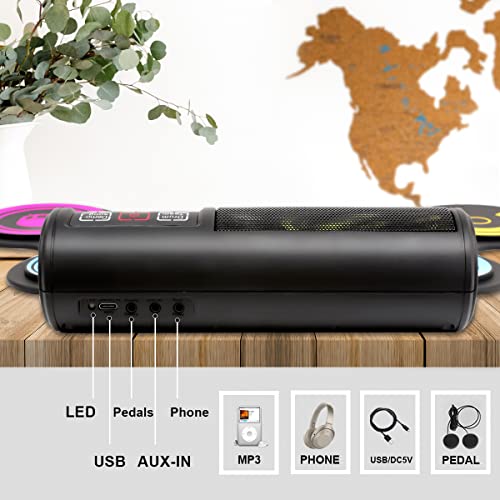 Electronic Drum Set, Roll Up Drum Kit With Drum Sticks, Electric Drums, Drum Pad Electronics For Kids (7 Pads) With 5 Different Drum Kit, 10 Unique Rhythms, Bulit-In Double Speakers #TOP2