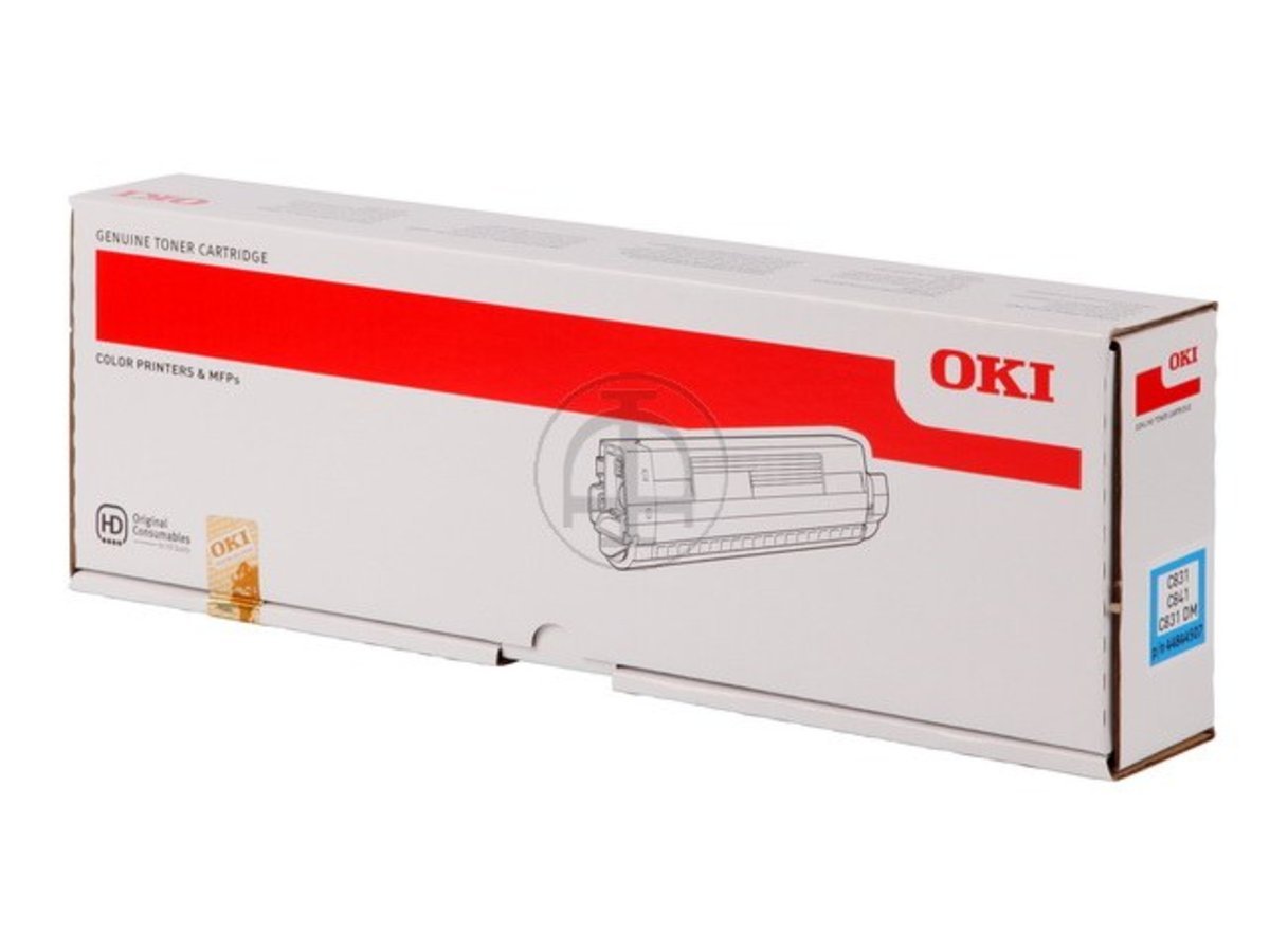 OKI 44844507 - Toner per stampanti laser, 10.000 pagine, ciano, 1 pezzo
