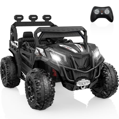 Image of ANPABO 24V Ride On Toys for Kids w /Remote Control, 4WD /2WD Switchable Black