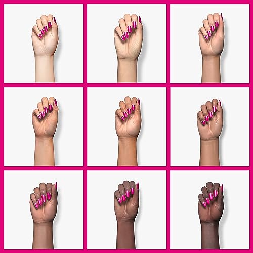 Beetles Pink Gel Nail Polish - Year 2 Kilo 15ML Gel Polish, 1 Pcs Hot Pink Colors, Soak off UV LED Lamp Nail Art Manicure Salon DIY Nail Design for Girls