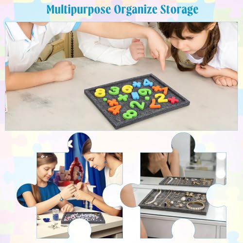 Accesorios de rompecabezas y bandeja organizadora de puzzle de fieltro apilable 3