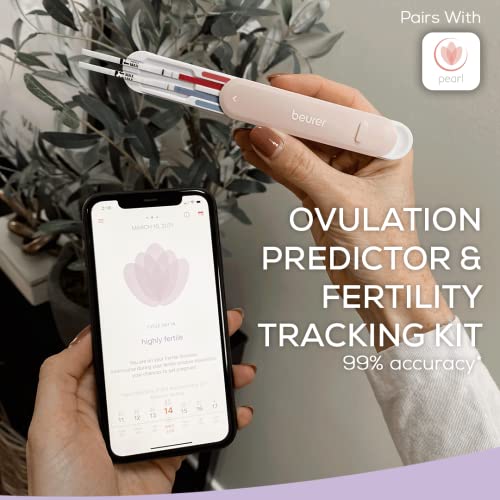 Beurer Ovulation Test Strips And Pregnancy Test Kit | Ovulation Predictor Kit With 15 Fsh And 15 Lh Strips | Fertility Test Connects To Pearl Fertility App For Natural Family Planning, Ot80 #TOP1