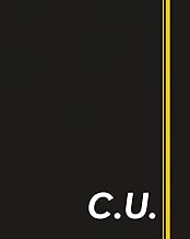 C.U.: Classic Monogram Lined Notebook Personalized With Two Initials - Matte Softcover Professional Style Paperback Journal Perfect Gift for Men and Women