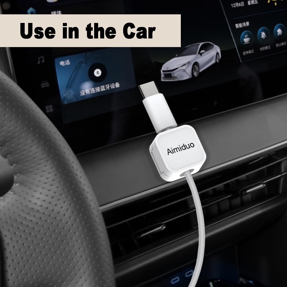 Magnetic Cable Clips Cord Organizer Holder,10-Pack Cable Management Cord Clips,Adhesive Phone Cable Wire Charger Cord Holder For Nightstand Desk Charging Cords Wall Car Desktop Office (10, white) - Image 5