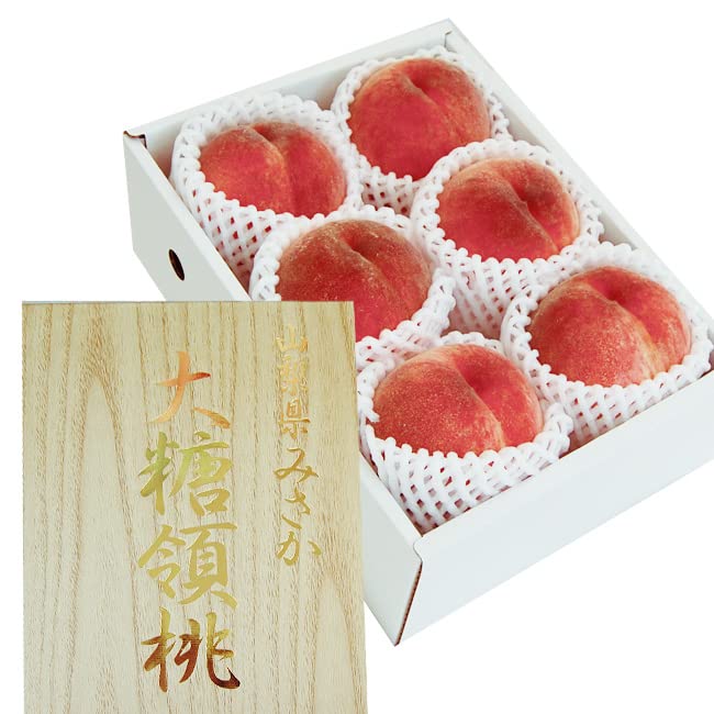 Amazon.co.jp: 山梨県御坂産 桃 の最高峰【 大糖領 】桃6個