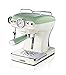 Ariete 1389 Caffè Espresso Vintage, Espressomaschine für gemahlenen Kaffee oder ESE Kapseln, Pastellgrün