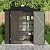JUMMICO Metal Outdoor Storage Shed 6 x 4 FT Metal Shed with Lockable Door,Waterproof Garden Tool Shed Storage House for Backyard Patio Lawn,Brown