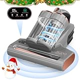 JIGOO S300 Pro Milbensauger mit Staubmilben-Sensor und Intelligente LED-Anzeige, 500W Milbenstaubsauger mit UV-Licht, Für Allergiker, entfernt 99,9% Allergene von Matratzen, Betten und Sofas