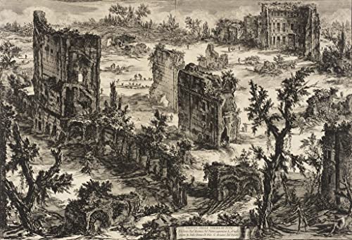 Tableau Vue des thermes de Titus de Piranesi - Impression art mural 60x90cm