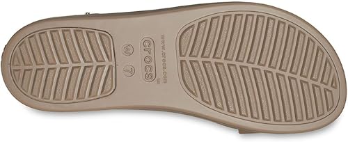 Crocs Femme Brooklyn Low Wedge Sandales, Latte/Mushroom, 38/39 EU - 3