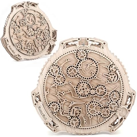 nicknack 3D Wooden Puzzle Maze Toy for Teens & Adults Wooden Labyrinth Board Game Marble Maze for Kids Brain Teasers Cover