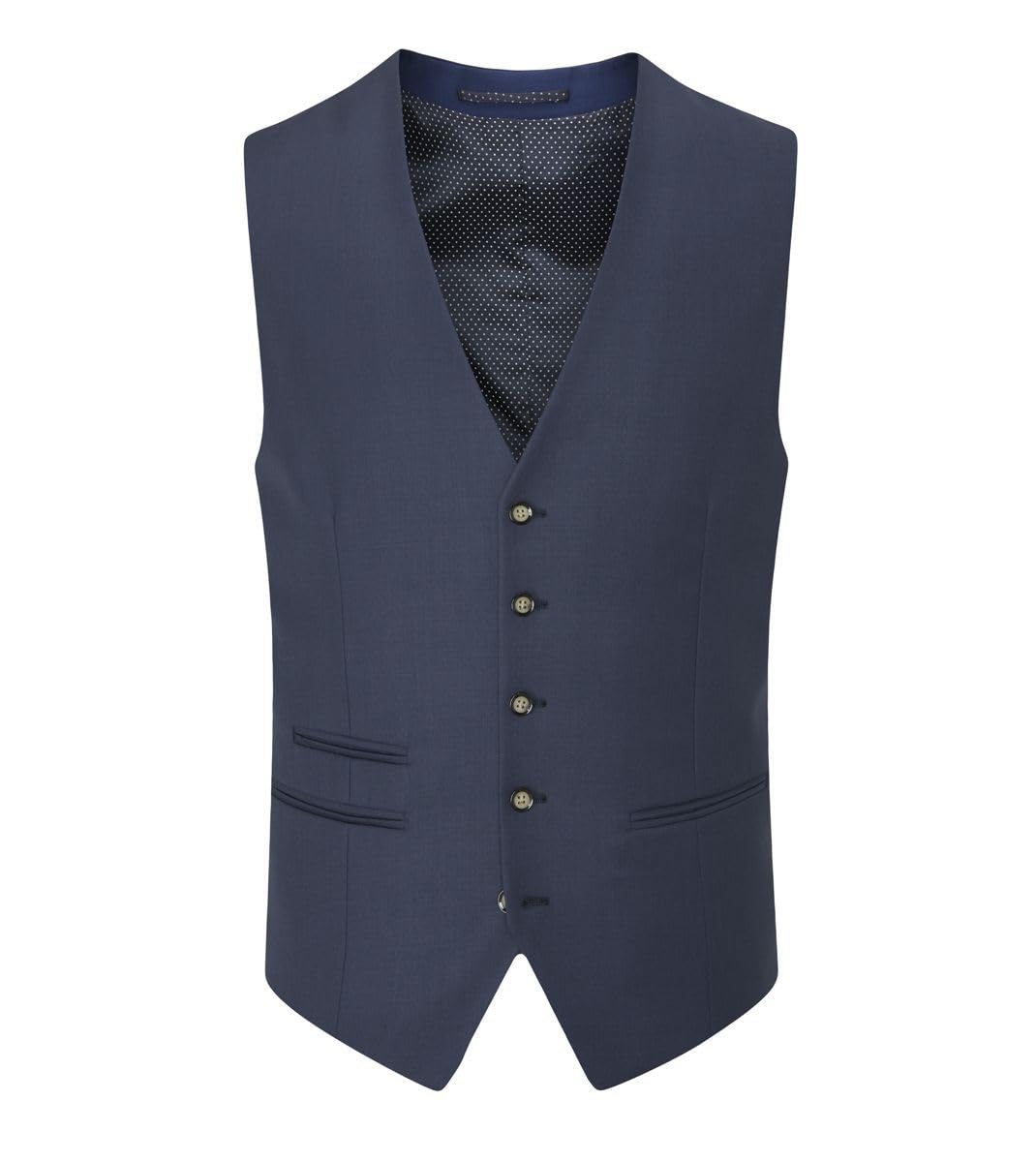 Skopes Joss Standard Waistcoat, Royal Blue, Size 52, Length Regular, Men