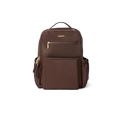 Baggallini Tribeca Expandable Laptop Backpack Backpack Bags Ganache Twill