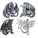 Dragon's Lair Ruth Thompson Set of 4 Collectible Sculptural Dragons Refrigerator Magnets Gift Decor
