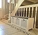 SoBuy Shoe Bench with Storage, Storage Seating with Drawers Entryway, Front Foyer Furniture, Toy Chest, Small Front Porch Shoe Rack, White Bed Ottoman, Storage Cabinet for Livingroom Hallway, FSR23-W