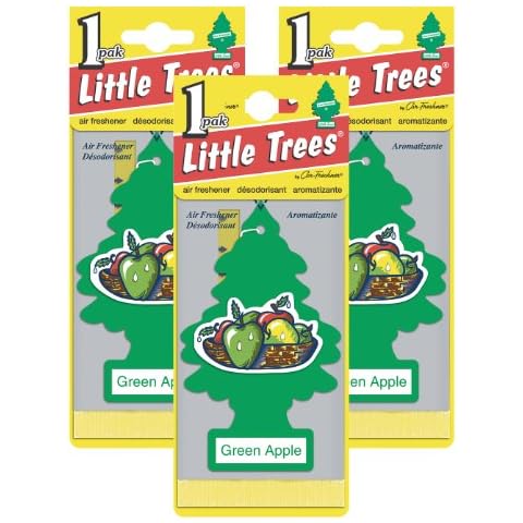 LITTLE TREES Car Air Freshener Green Apple Cover