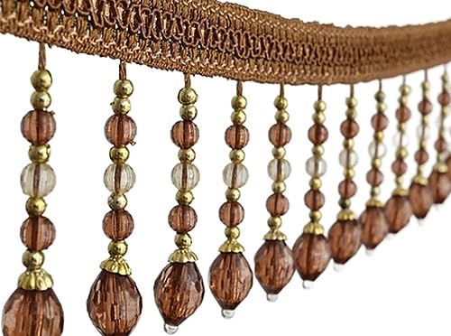 Flecos de borlas con cuentas BLU para cortinas y decoración 4