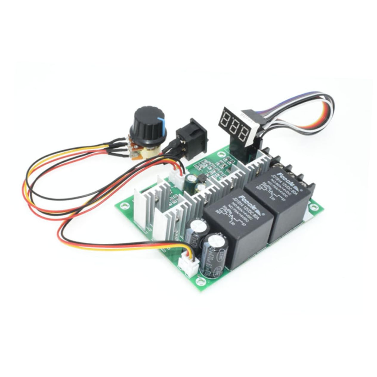 VILLCASE 40a Controlador De Motor Pwm Ajustable Para Regulador De Voltaje Motor Reversible