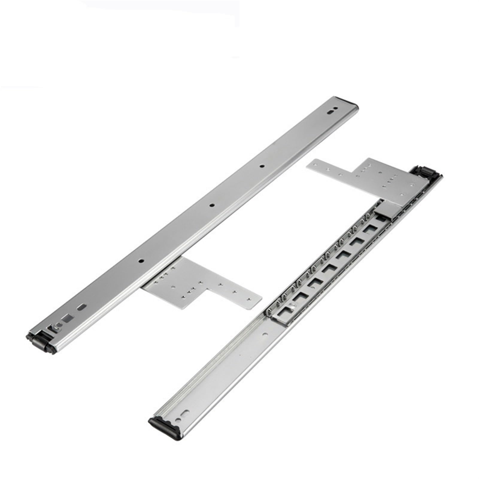 Drawer Track, Hidden Swing Door Slide Rail Wardrobe Wine Cabinet TV Folding Track Save Space Furniture Hinge for Drawer(Length 35cm)