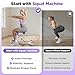 FEIERDUN Adjustable Deep Squat Machine - 7 Level Resistance Glute & Leg Trainer for Home, Multi-Functional Equipment for Women to Strengthen Core, Hips and Thighs