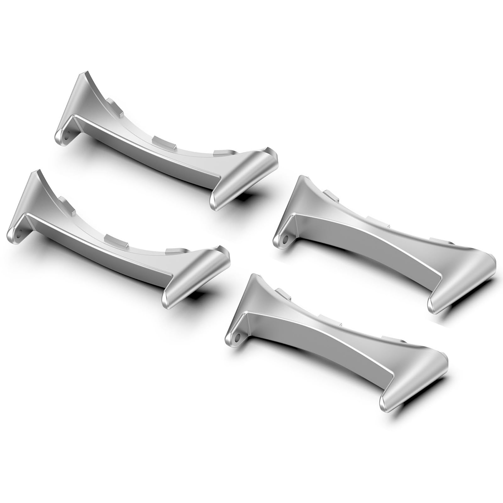 2-Pack Watch Band Connectors Compatible with Google Pixel Watch 4 41mm/45mm Adapter, Metal Stainless Steel Replacement Parts for Strap Conversion, Tool-Free Installation