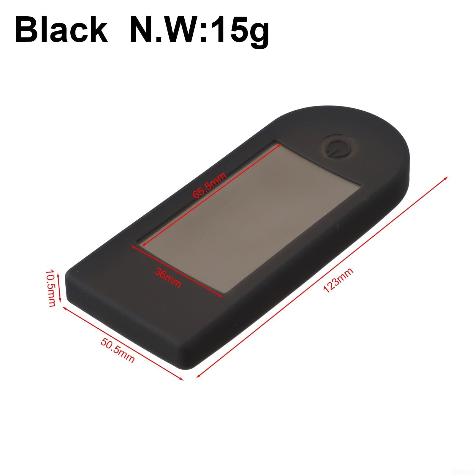 Honseadek Funda protectora de pantalla para scooter eléctrico compatible con Xiaomi 4 Lite de 2ª generación, de silicona, resistente al desgaste, ligera (negro)