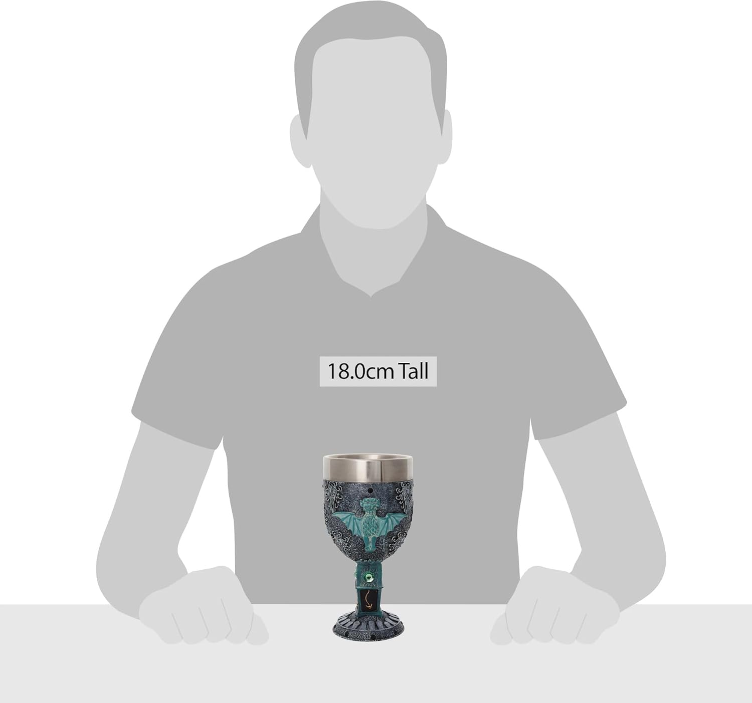 Enesco Disney Showcase The Haunted Mansion Decorative Chalice Goblet, 7.09 Inch, Multicolor