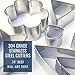 Ultra Cuisine Mini Cookie Cutter Shapes Set - 24 Small Molds To Cut Out Pastry Dough Pie Crust & Fruit - 304 Durable Stainless Steel Cutters - Cut Tiny Heart Shapes - Bake Like A Pro For A Lifetime