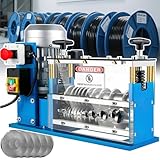 【Resistenza e precisione industriale】: Spellacavi automatica professionale con telaio in lega di alluminio rinforzato e 5 lame in acciaio temprato. Questo design industriale garantisce tagli di rame puliti e integri ogni volta, proteggendo il valore dei vostri rottami e garantendo che la macchina resista ad anni di utilizzo intensivo. 【Automazione di livello professionale】: Nuova spelafili elettrica 2025. Sfrutta la potenza di un robusto motore da 370 W/750 W per lavorare fili di scarto a velocità industriali fino a 30 metri al minuto, spela senza sforzo l'isolamento in gomma e plastica e massimizza il recupero di rame di scarto.