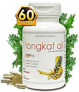 VH Nutrition TONGKAT ALI for Men | Extra Strength Mens Support Supplement | 1200mg Per Serving | Pure Eurycoma Longifolia Extract Powder | 60 Capsules