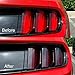 Mactoom Tail Light Lamp Cover Guard Compatible with Ford Mustang 2018-2021,Rear lamp Bezel Frame Decor Exterior Accessories (Smoke Black Cover)