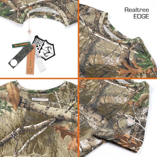 Realtree Camo Crewneck Short Sleeve Shirt Combo Pack- Edge & Blank APX Cotton Blend Tee for Men & Women3