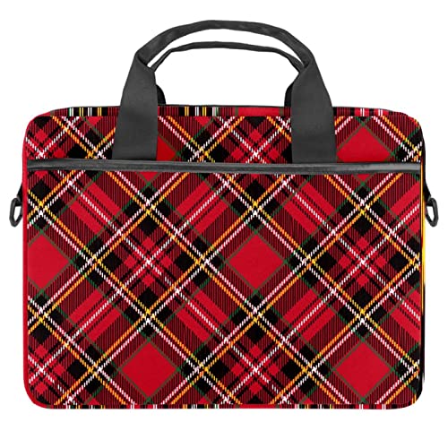 Portátil bolsa de mano de sarga roja maletín para ordenador 13 y tablet 14.5 pulgadas
