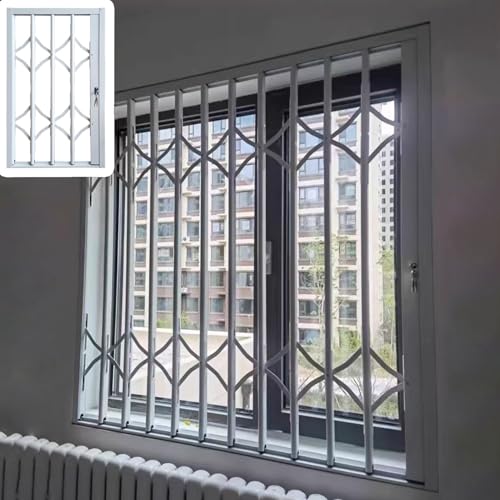 Barras plegables de seguridad para ventanas decorativas de casas con sótano