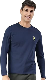 U.S. POLO ASSN. Men Pure Cotton Long Sleeve Solid I693 Regular Fit T-Shirt - Pack of 1-picture-16