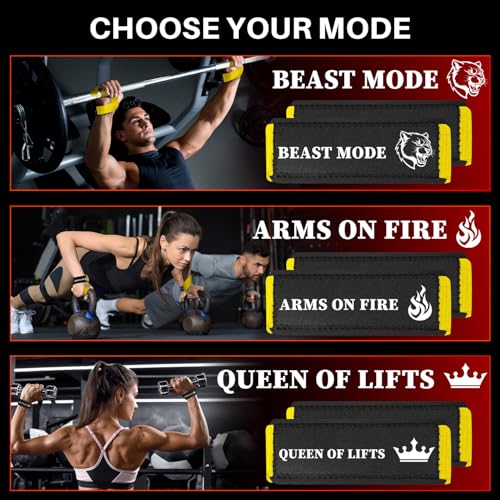 TECEUM Lifting Straps for Weightlifting Gym Strength Training - Wrist Straps with Neoprene Padded Cotton - Men & Women – Ideal for Powerlifting, Bodybuilding & Deadlifts - Image 5