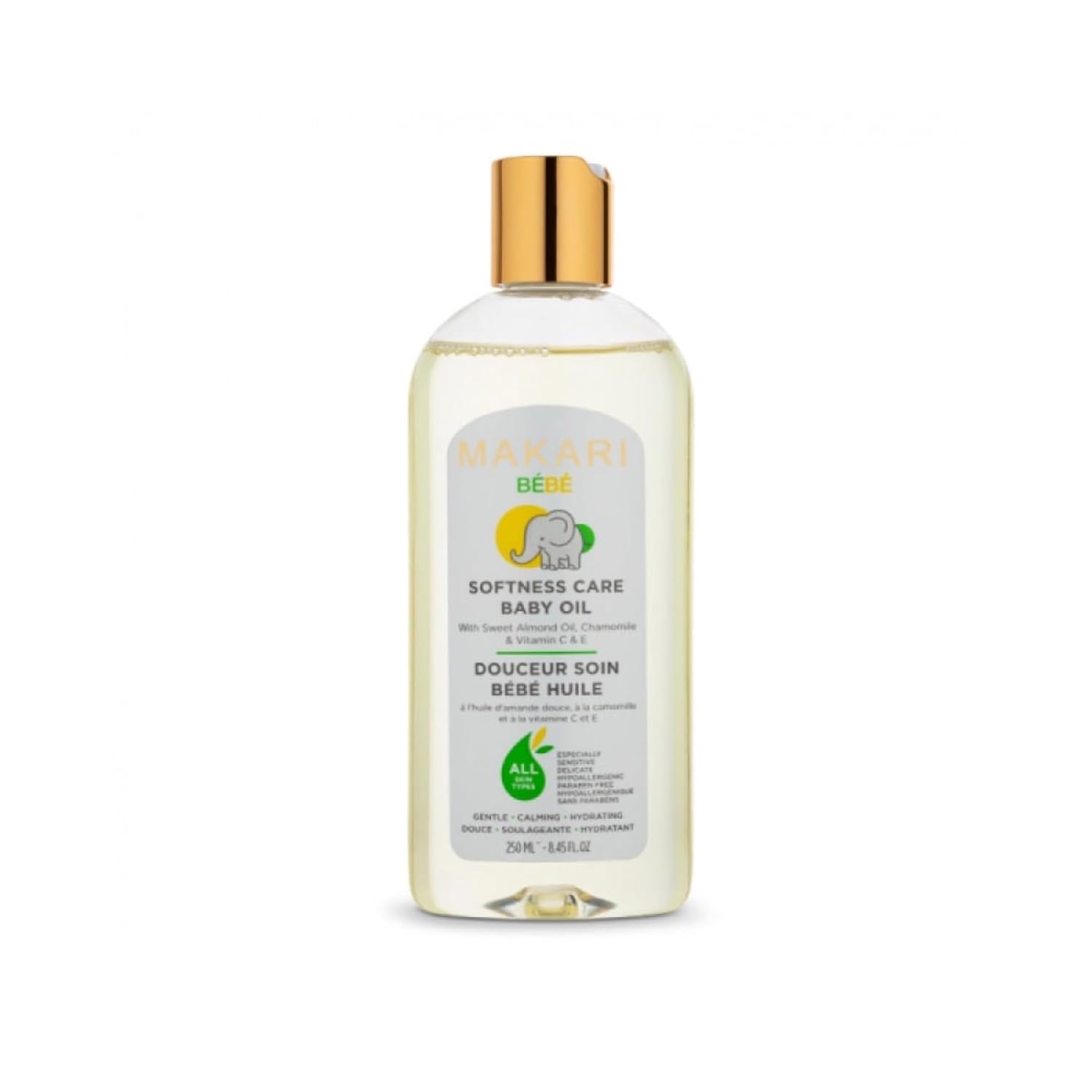 MAKARI Baby Care Set: Bebe Cleansing Milk (1000ml), Softness Care Baby Oil & Hair and Body Foaming Gel, Gentle, Nourishing, Hypoallergenic Skincare for Delicate, Sensitive Skin