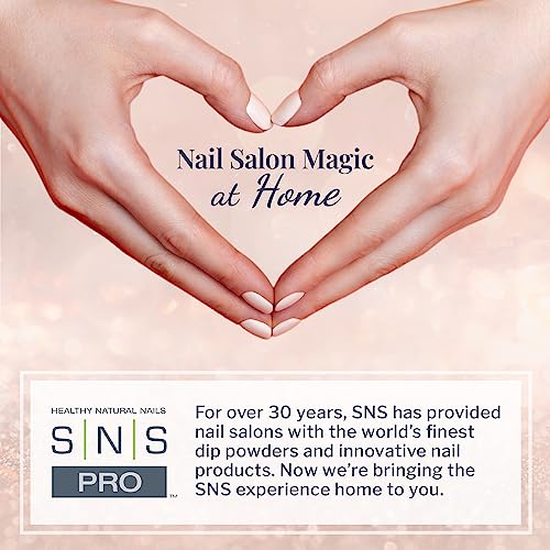 SNS Dip Powder Bases and Sealers Set, 5-Pack - Long-Lasting & Fast-Drying Nail Adhesives & More for Quality Manicures - Featuring Low-Odor Formulas to Be Used with Dipping Powders, 0.5 Fl Oz Each