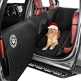 Ruff Liners XL Floor Cover with Door Protection, 2025 Black – As Seen on Shark Tank – Fits Full Size Crew Cab Trucks with Fold Up Seats, Waterproof & Machine Washable – Sturdy XL Dog Hammock for Truck