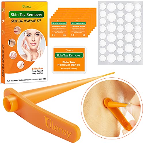 Ulensy Skin Tag Remover, Standard Skin Tag Removal Kit with 36Pcs Repair Patches for Face, Neck, Finger and Body, for Medium to Large (4mm to 8mm) Sized Skin Tags, Safe and Painless, Smooth Results