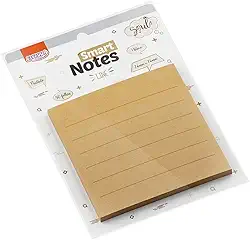 Bloco De Recado Autoadesivo Smart Notes Kraft Pautada 50Fl-Blister - 93751