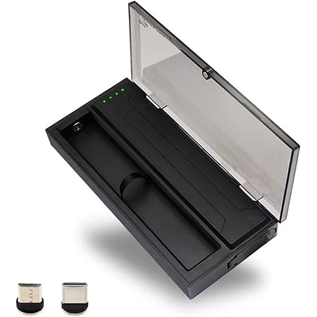 Amazon 21年進化版 電子タバコ Dr Vape 互換の収納ケース 充電機能搭載 Myblu 電子たばこ 対応 充電ケース Uv C紫外線殺菌機能付き 予備アトマイザ保管収納庫 1650mah 大容量 電子タバコ アクセサリー ポータブル充電 収納ケース 防塵衛生 小型軽量 持ち運び便利