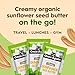 Once Again Organic Sunflower Butter Packets - Individual Sunflower Butter Packets for Snacks, Travel, Lunches - Single Serve Squeeze Packs - Vegan, Non-GMO, Gluten Free - 1.15 Ounce Packs, 10 Count
