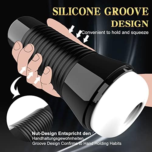 Male Masturbators Cup, LVFUNCO Manual Squeezeable Male Sleeve Stroker Toys for Adult Men Masturbation, Pocket Pussy Masterburbator for Men Self Pleasure with Safe TPE Material,Adult Sex Toys & Games