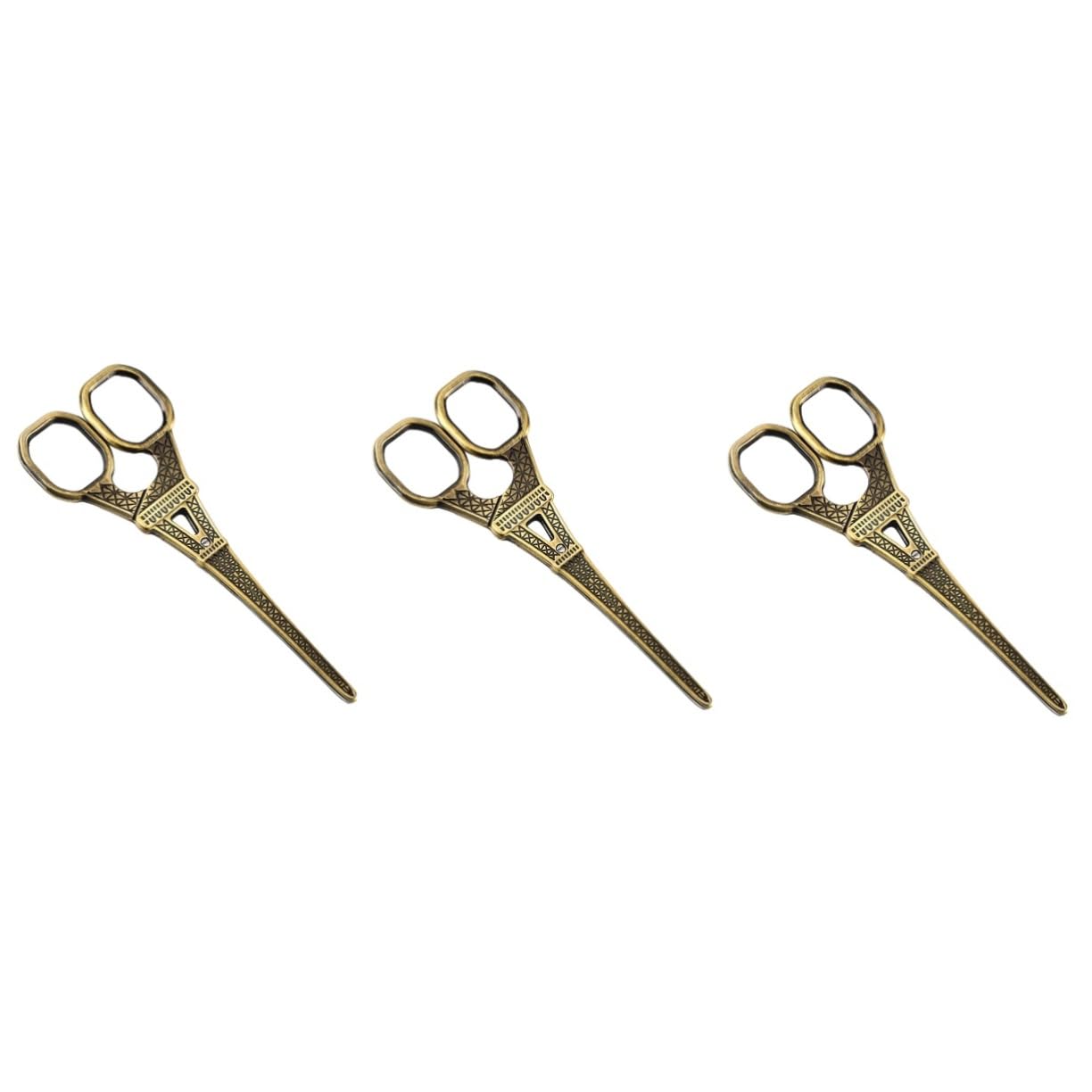 NUOBESTY 3pezzi Forbici Vintage Torre Forbici Da Cucito Inossidabile Per Filo Per Artigianato e Ricamo Casuali Per Casa e Negozio
