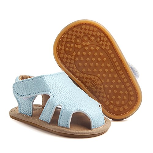 Baby Girls Boys Sandals Infant Leather Premium Rubber Sole Closed-Toe Non-Slip Shoes Toddler Girl Soft First Walkers Shoes2