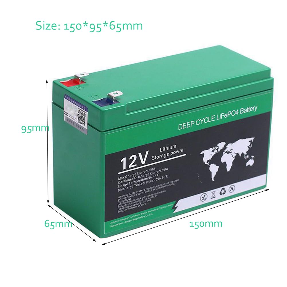 Batería de Litio para pulverizador eléctrico de 12 V, 6 Ah, 8 Ah, 10 Ah, 12 Ah, 14 Ah, 16 Ah, 18 Ah y 20 Ah, para iluminación Exterior y Almacenamiento de energía.